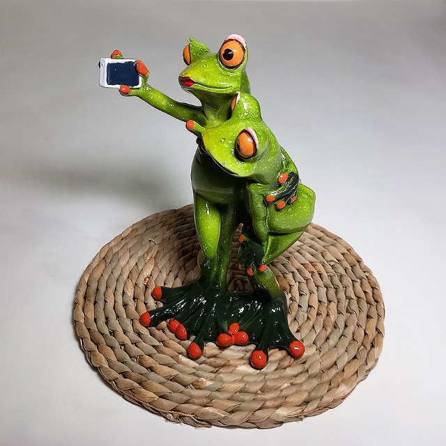 셀카 커플 개굴 개구리 소품 장식 인레리어 YX99042