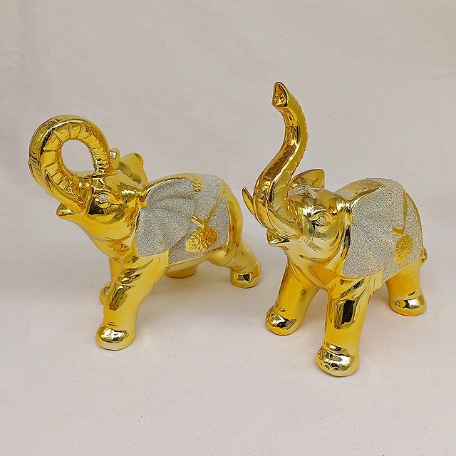 황금 인도 코끼리 인형 인테리어 장식 소품