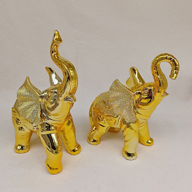 황금 황실 코끼리 인형 인테리어 장식 소품