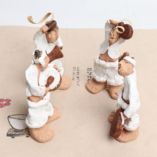사물놀이 토기 인형 옛날 인형 전통 공예 소품