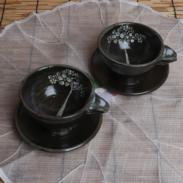 손나무 커피잔세트 (흰나무)