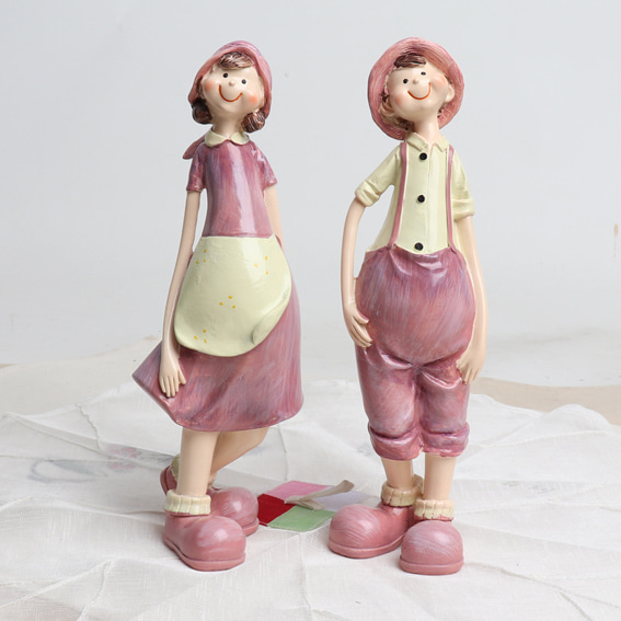 농부 소년과 소녀 핑크(N.8854-2)