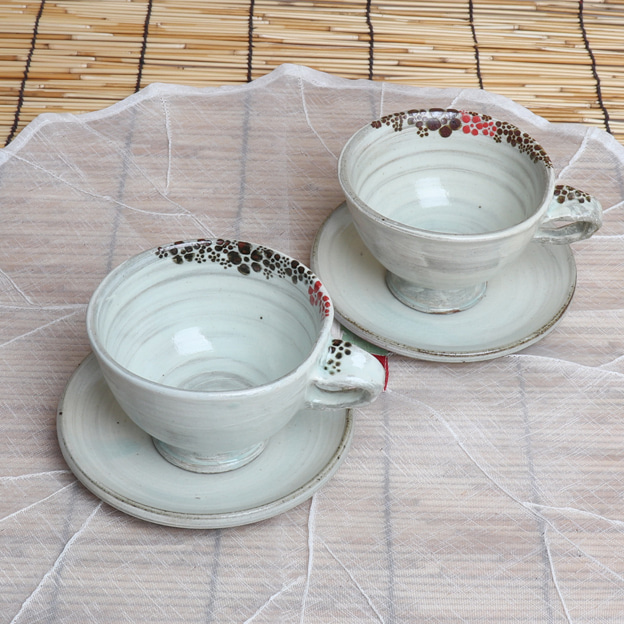 꽃송이나무 커피잔세트 (철화꽃)