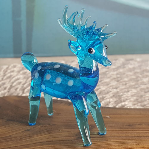 미니 유리 컬러 사슴 - 인테리어 인형 소품